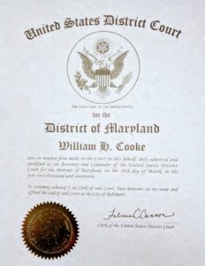 Annapolis lawyer William Cooke